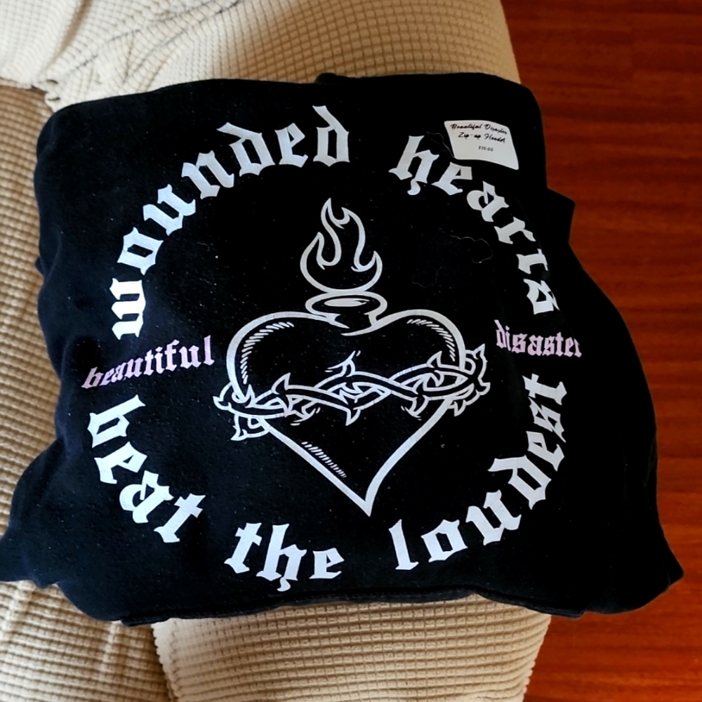 Beautiful disaster black hoodie